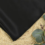 Satin de soie 100% noir