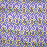 Satin de viscose imprimé disco retro fond parme