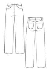 Patron de couture jean WORN