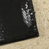 Sequins noirs sur tulle