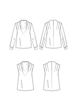 Patron de couture blouse TEMPÊTE