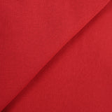 Tissu sweat minkee épais rouge