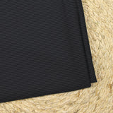 Tissu tailleur flanelle 100% laine Super 120's rayé 3 mm fond bleu marine