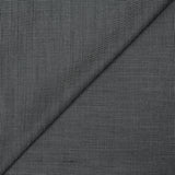 Tissu tailleur lin et laine mélangée pointillé blanc et gris fond noir