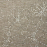 Toile brodée Ariel beige chiné