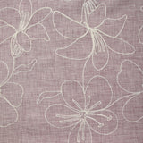 Toile brodée Ariel parme