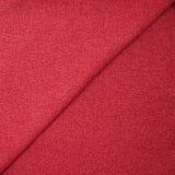 Toile polyester touché velours rouge cramoisi