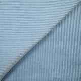 Velours de coton côtelé bleu clair