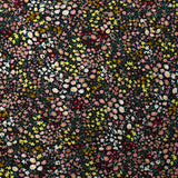 Viscose imprimée fleurs Meryl fond noir