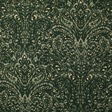 Viscose imprimée forêt baroque fond kaki