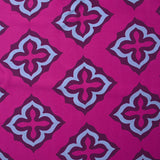 Viscose imprimée mosaïque ciel fond orchidée