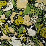 Viscose imprimée papillon vert