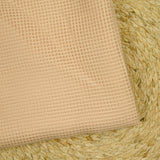 Voile tissé teint quadrillage chair