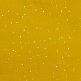 Double gaze moutarde confettis doré