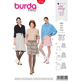 Patron Burda n°6154: Jupe évasée femme