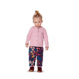 Patron Burda n°9293: Top col rond et pantalon coordonné enfant