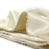 Crêpe satin polyester écru