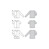 Patron Burda n°6053 : Veste