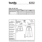 Patron Burda n°6252 Jupe