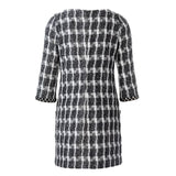 Patron Burda n°6149: Robe semi-ajustée encolure bateau femme