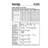 Patron Burda n°6268 Robe folkore