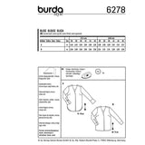 Patron Burda n°6278 Blouse