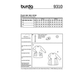 Patron Burda n°9310 Robe enfant