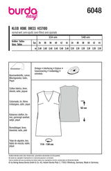 Patron Burda n°6048: Robe