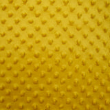 Fleece Minky Mustard yellow relief