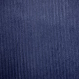 Velours polyester côtelé bleu marine