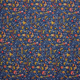 Coton liberty ® Magical forest marine au mètre