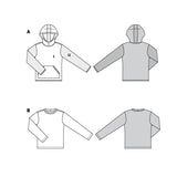 Patron Burda n°6064 : T-shirt Homme