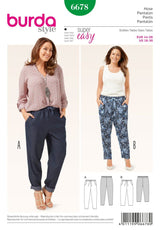 Patron N°6678 Burda: Pantalon décontracté