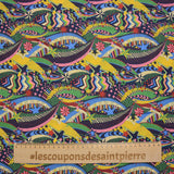 Coton liberty ® My little marine et jaune au mètre