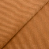 Velours polyester côtelé marron clair