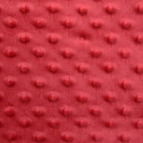 Fleece Minky Red Relief Framboise