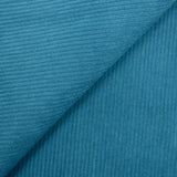 Velours polyester côtelé pétrole