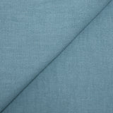 100% Lin lavé bleu barbeau