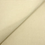 Velours polyester côtelé beige