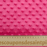 Polaire minky relief fuchsia