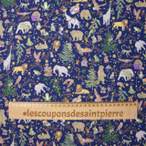 Coton liberty ® Christmas marine au mètre