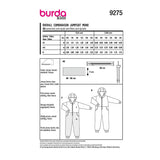 Patron Burda n°9275 : Combinaison