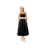 Satin de coton noir