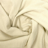 Velours polyester côtelé beige