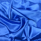 Unique blue polyester satin electric blue
