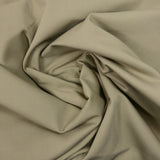 Gabardine polycoton sergé beige foncé