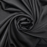 Crêpe satin polyester noir