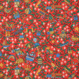 Coton liberty ® Magical forest rouge au mètre