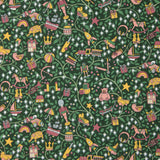 Coton liberty ® Magical forest vert au mètre