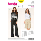 Patron N°6613 Burda : Pantalon évasé